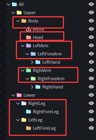 标准史蒂夫骨骼结构